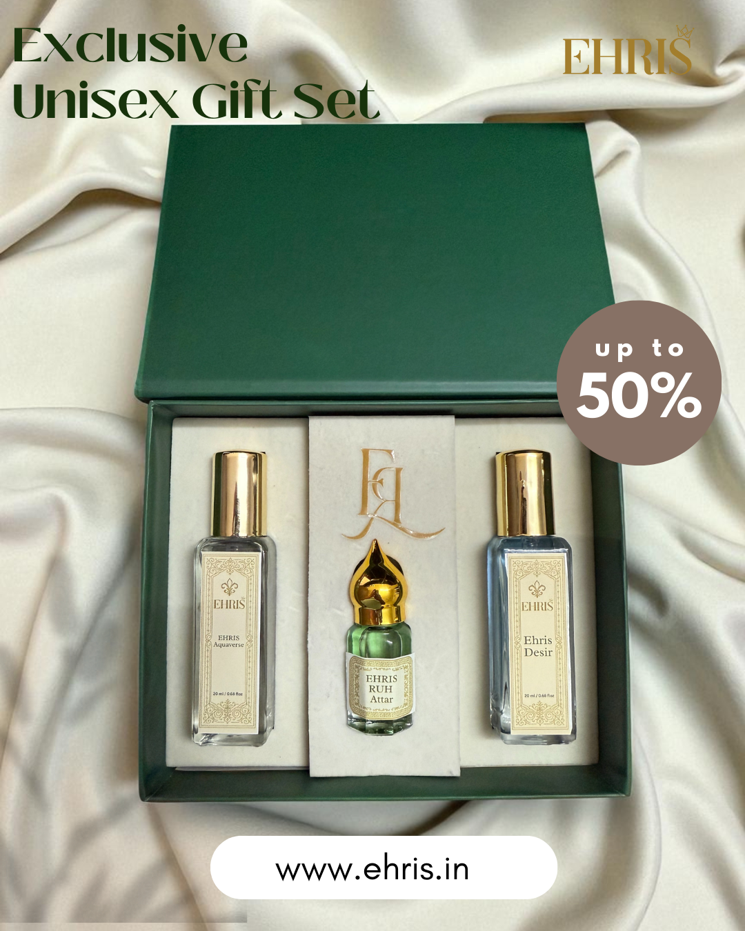 EHRIS Unisex Gift Set | Perfume & Attar Collection - undefined