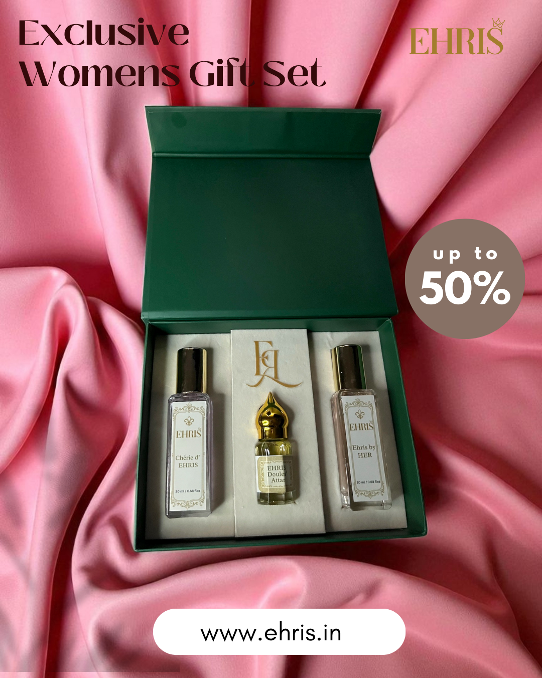 EHRIS Female Gift Set | Perfume & Attar Collection - undefined