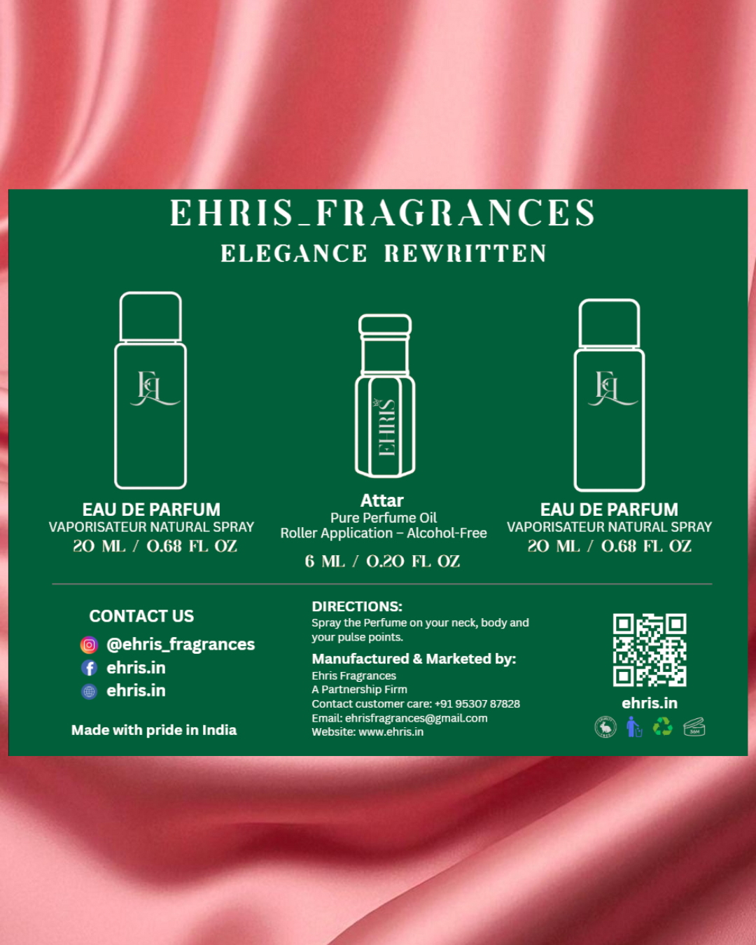 EHRIS Female Gift Set | Perfume & Attar Collection