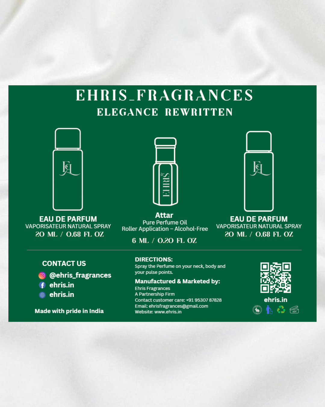EHRIS Unisex Gift Set | Perfume & Attar Collection - undefined