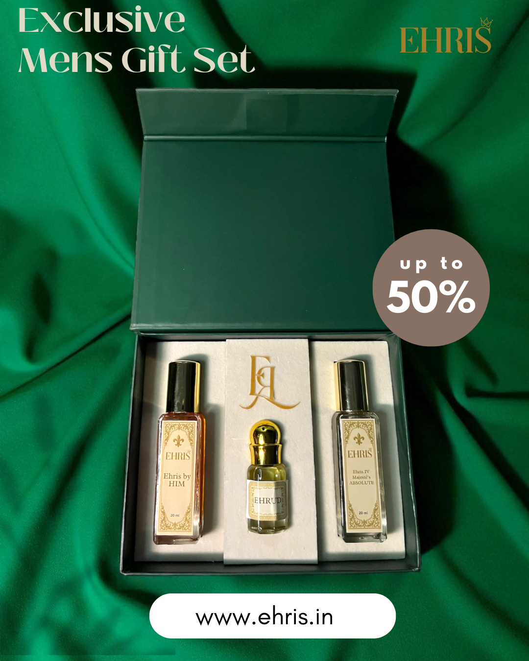 EHRIS Men’s Gift Set – Perfume + Attar - Ehris Fragrances